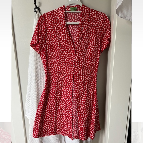 Reformation Dresses & Skirts - Reformation Red Floral Mini Dress